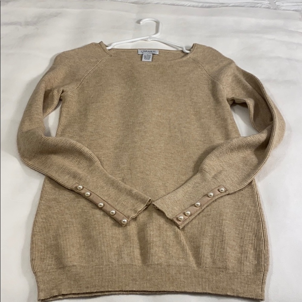 NWOT sweater with pearl detail - Picture 4 of 7